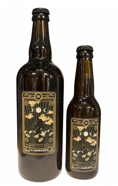 Bouteille de 33cl et 75cl de la bière La Mornifle