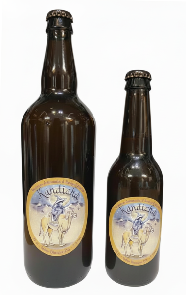 Bouteille 33cl et 75cl de la bière Kandicha