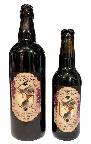 Bouteille 33cl et 75 cl de la bière La Potion